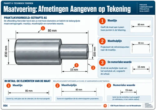 Maatvoering op Tekening